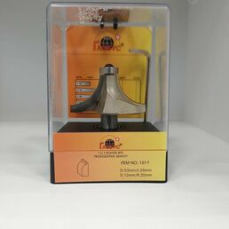 Фреза кромочная калевочная Глобус 1017 D:53mm I:25mm d:12mm Радиусная R:20mm Арт:1017D53d12