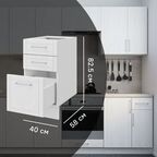 Напольный шкаф Агидель 40x82.5x58 см Konsensa МДФ цвет белый