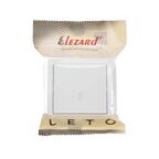 Выключатель проходной накладной Lezard Leto 1 клавиша цвет белый