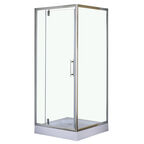 Душевой уголок Loranto 90x90 CS-604C 90 стекло прозрачное, профиль хром
