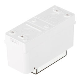 Щит распределительный навесной Systeme Electric City9 пластиковый IP40 140х85х55 мм 2 модуля прозрачная дверь белый