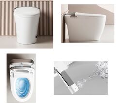 Электронный унитаз Ceruttispa Ersilia SmartCT10616 Tornado, безободковый, с сиденьем микролифт, белый