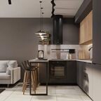 Карниз для кухонного шкафа София грей Delinia ID 200x4 см ЛДСП цвет серый