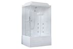 Душевая кабина Royal Bath 100х80 RB8100BP2-T-R стекло прозрачное, профиль белый
