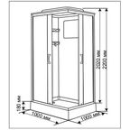 Душевая кабина Sensea Cube низкий поддон 100x100 см