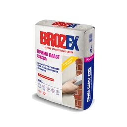 Штукатурка гипсовая Brozex Прима пласт GP55 30 кг