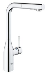 Смеситель для кухни GROHE Essence+ с высоким изливом и выдвижной лейкой, хром (30270000) ПОВРЕЖДЕНА УПАКОВКА