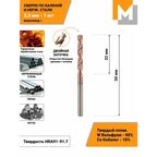 Сверло по металлу 3,3 мм - 1 шт. твердосплавное машзавод 1