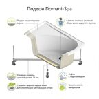 Душевая кабина Domani-Spa Simple высокий поддон 90x90 см цвет черный