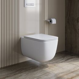 Унитаз подвесной BelBagno Luce-Tor BB076CH-TOR/SC безободковый с сиденьем, с микролифтом