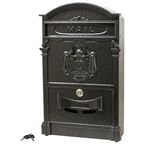 Почтовый ящик с замком уличный металлический для дома аллюр №4010 серебро