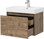 Комплект мебели Aquanet Nova Lite 76 см подвесной (тумба с раковиной и зеркалом)