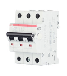 Автоматический выключатель модульный ABB S203 3P 20А тип C 6 кА 400 В (2CDS253001R0204)