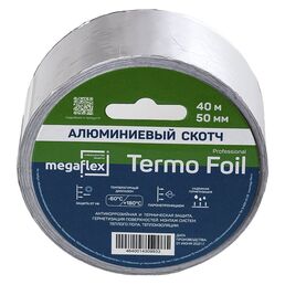 Алюминиевая клейкая лента Megaflex termo foil MEGTE.50.40