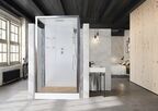Душевая кабина Acquazzone Bogema 110x80, стекло прозрачное, профиль хром