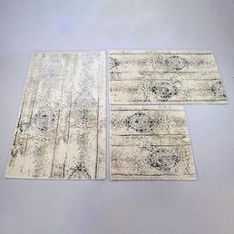Коврик для ванной 60x100см Kleine Wolke Caracas Silver grey, серый