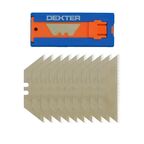 Лезвие трапециевидное Dexter 318-00375 19 мм, 10 шт.