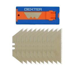 Лезвие трапециевидное Dexter 318-00375 19 мм, 10 шт.
