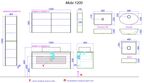 Мебель для ванной комнаты Aqwella Mobi 120 дуб балтийский подвесная