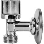 Кран шаровой угловой MPF Light 1/2" с отражателем наружная резьба флажок сверху