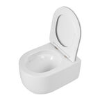 Унитаз подвесной BelBagno Soft BB084CH-TOR/SC безободковый, с крышкой микролифт, белый