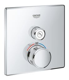 Внешняя часть термостатического смесителя GROHE Grohtherm SmartControl на 1 выход, хром (29123000)