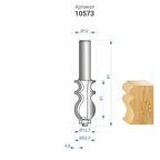 Фреза кромочная фигурная ф22,2 x 41 мм хвостовик 12 мм