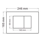 Комплект подвесного унитаза с инсталляцией Abber Rechteck AC1201MB-AC0105-AC0120MMG безободковый, крышка с микролифтом, черный матовый, кнопка золото