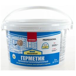 Герметик строительный NEOMID теплый ДОМ WOOD PROFESSIONAL Сосна - 3 кг
