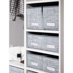 Ящик с отделениями Casy Home For Professionals 50x22x12см, серебряный