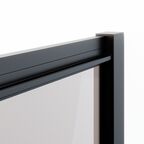 Душевая дверь Ambassador Forsa 120x200 см 17022218ABB стекло тонированное, профиль чёрный