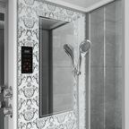 Душевая кабина Niagara Luxe 120x82 NG-7713WL поддон низкий, стекло прозрачное, профиль серебро