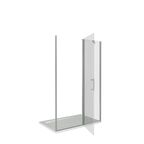 Душевая дверь в нишу Makiato WTW-OD-120-C-WE, 185x120 см хромированный профиль прозрачное стекло распашная