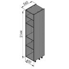 Шкаф-колонна для кухни 45x215x56 см Konsensa ЛДСП цвет белый