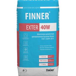 Цементная армированная базовая шпатлевка Dauer finner exter 31591