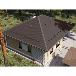 Профлист МП20 0.35 1150x2000 мм RAL 8017 коричневый