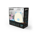 Светильник ночник настольный Gauss Qplus модель GTL703 5W 200lm 2700-6000K 5V Li-ion 1200mA голубой диммируемый LED