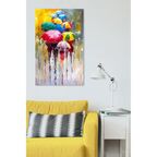 Картина на холсте "Зонты" 70x110 см