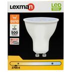 Лампа светодиодная Lexman Clear GU10 220 В 5.5 Вт спот прозрачный 500 лм теплый белый цвета света