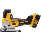 Аккумуляторный лобзик DEWALT DCS335P2, 18 В, 3200 ход/мин, 26 мм, с 2 АКБ 5 Ач и ЗУ, в кейсе TSTAK (DCS335P2-QW)