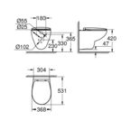 Grohe Комплект 5в1 Bau Ceramic 39586000