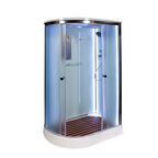Душевая кабина AvaCan 120x90 D012SRLED стекло матовое, профиль хром, правая