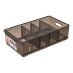Контейнер для хранения Optima 24.2x12.9x44.7 см полипропилен цвет коричневый