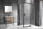 Душевой уголок Royal Bath 130х90 RB HPVD-C-BL стекло матовое, профиль черный