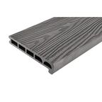 Террасная доска ДПК T-Decks цвет Серый 2000x170x35 мм Вельвет 0.34 м²