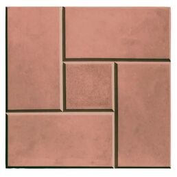 Плитка тротуарная Калифорния 300x300x30 мм красный
