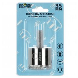 Алмазная коронка по керамике, плитке и стеклу 35 мм Diamond Industrial