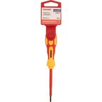 Отвертка прямая диэлектрическая Rexant 12-4711 SL3x75 мм