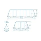 Бассейн каркасный прямоугольный Bestway 56441 BW 404x201x100 см