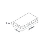 Стеновая панель ПВХ Fineber Лофт темный 2700x250x8 мм 0.675 м²